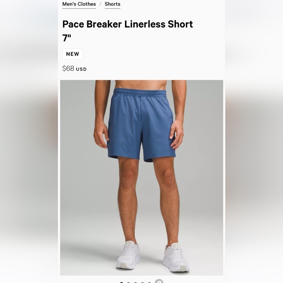 lululemon athletica Other - Lululemon Pace Breaker Linerless Shorts 7"